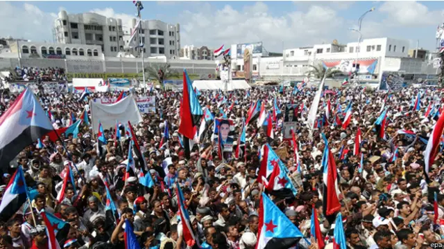 انطلقت المظاهرات في الذكرى السنوية الـ 47 لاستقلال اليمن الجنوبي