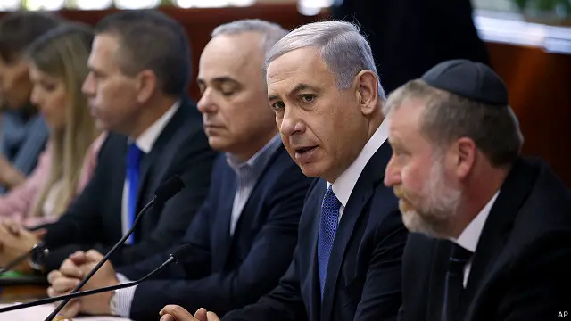 شعبية نيتنياهو هبطت الى 35 في المئة بعدما وصلت الى 42 في نهاية حملته على قطاع غزة قبل أربعة أشهر