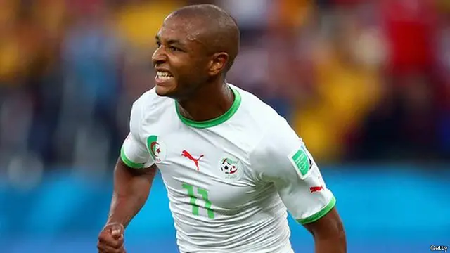 تميز ياسين براهيمي في صفوف المنتخب الجزائري خلال كأس العالم الأخيرة