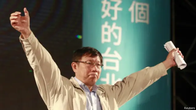 台北市长当选人柯文哲(29/11/2014)