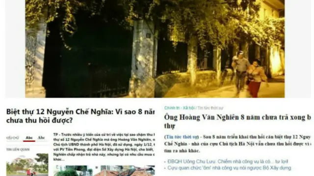 Chuyện thu hồi căn biệt thự của ông Hoàng Văn Nghiên được nêu nhiều trên báo chí