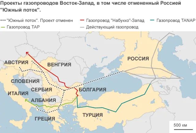 Карта газопроводов