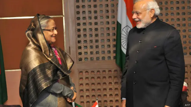 नरेंद्र मोदी, शेख हसीना