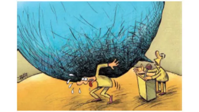 کارتون محسن ظریفیان، جهان صنعت