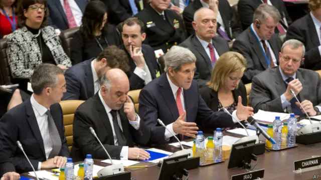 Джон Керри на встрече в Брюсселе