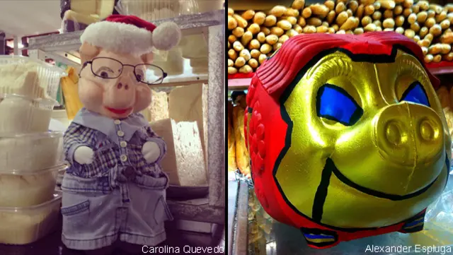 Cochinitos navideños en Venezuela