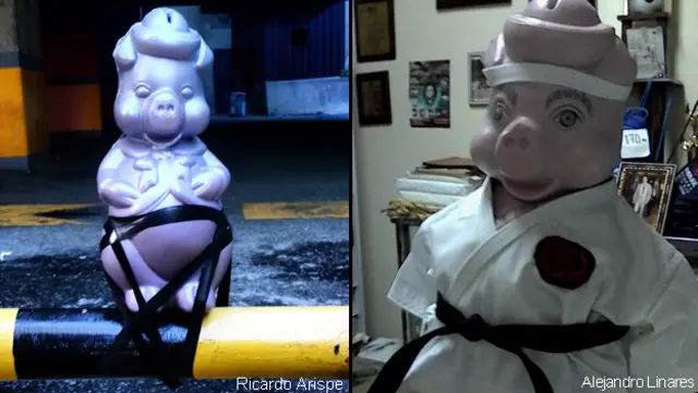 Cochinitos navideños en Venezuela