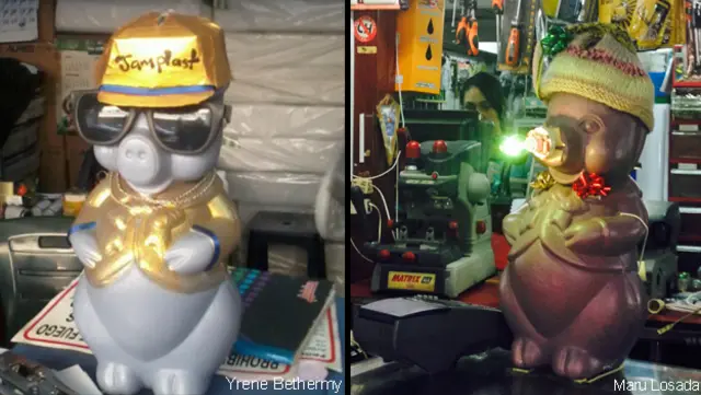 Cochinitos navideños en Venezuela