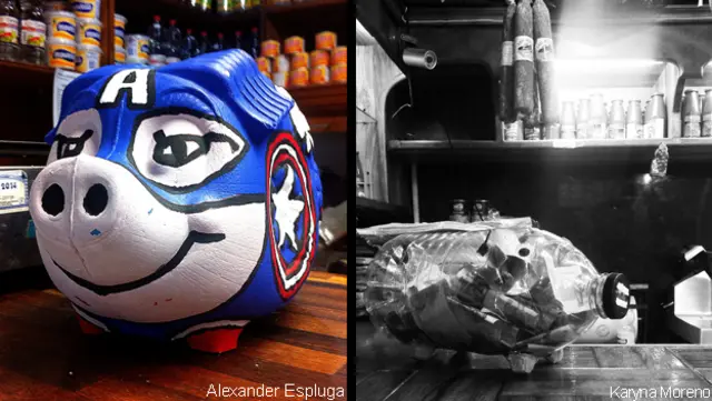 Cochinitos navideños en Venezuela