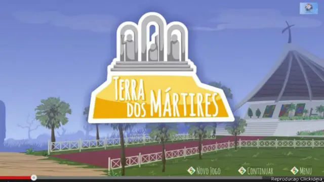 Games (acima, do da Clickideia) podem ajudar alunos ao dialogar com a realidade e a história locais