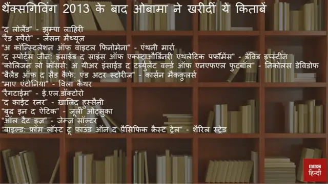 ओबामा की ख़रीदी किताबें