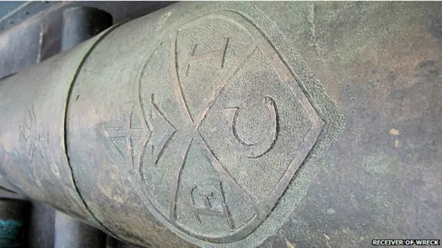 Cañón de la Compañía de las Indias Orientales, de 1807.