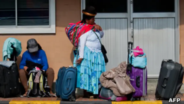 Turistas peruanos en Colombia
