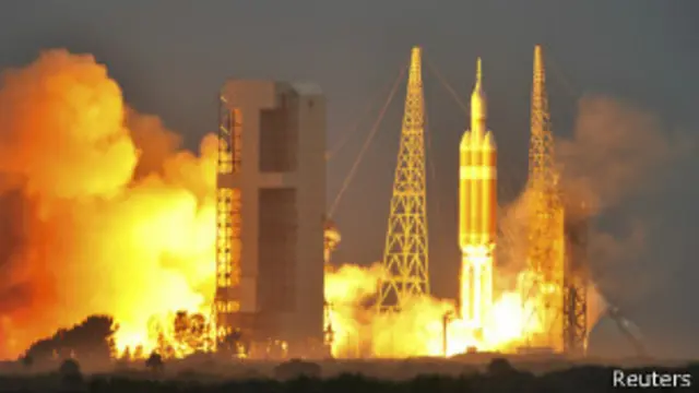 Orion အာကာသ ယာဉ်ကို သယ်ဆောင်သွားတဲ့ ဒုံးပျံကို ပစ်လွှတ်စဉ်