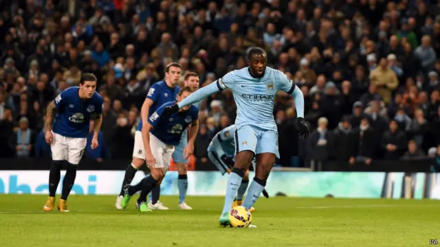 يحيى توريه احرز الهدف الثالث للسيتي