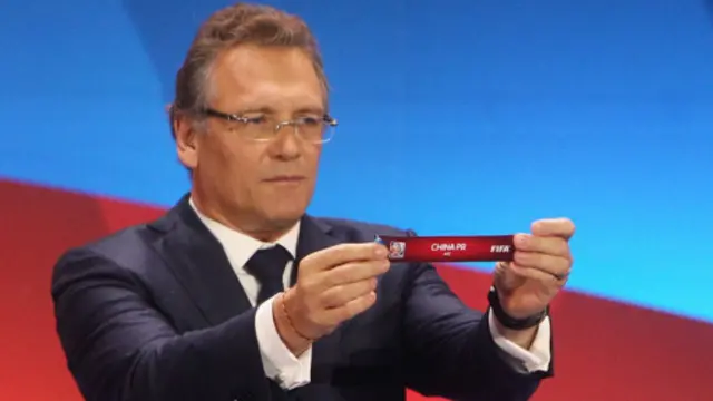 Jérôme Valcke lors de la Coupe du monde féminine, Canada 6 décembre 2014