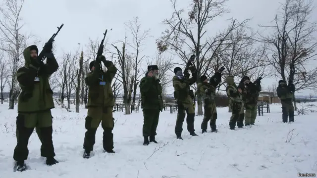 пророссийские сепаратисты в Донбассе