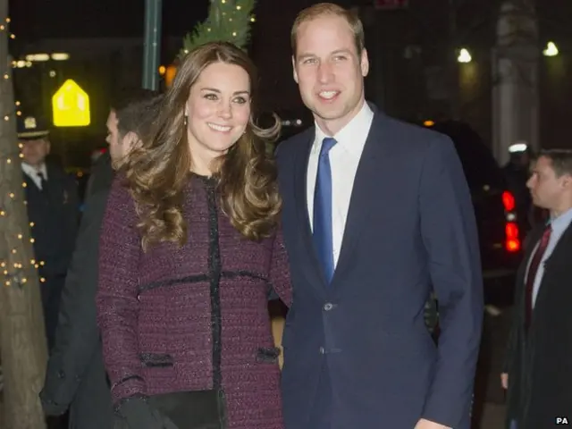 剑桥公爵伉俪抵达纽约卡莱尔酒店（7/12/2014）