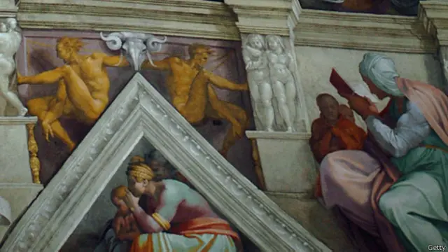 Фрагмент росписи Сикстинской капеллы