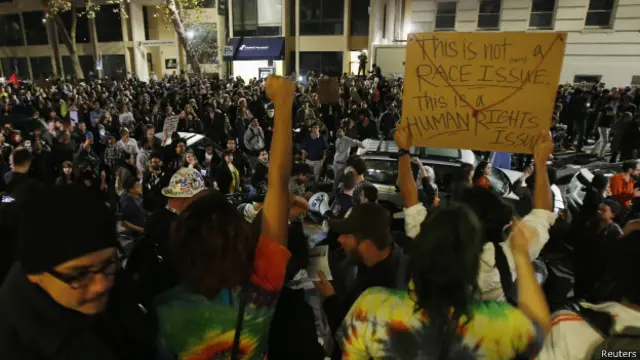 Protesta en Berkeley.