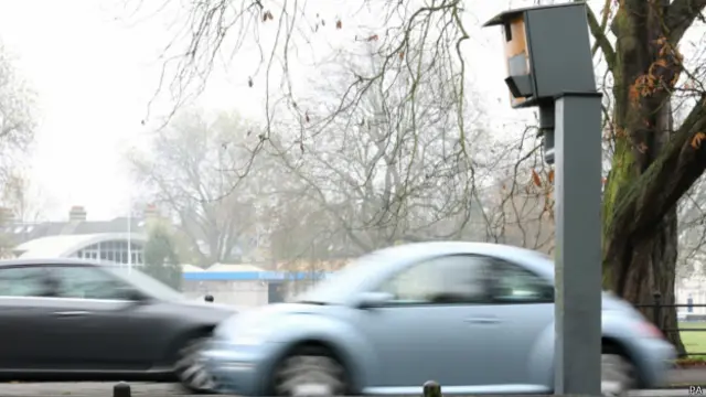 Камера слежения за скоростью в Кембридже