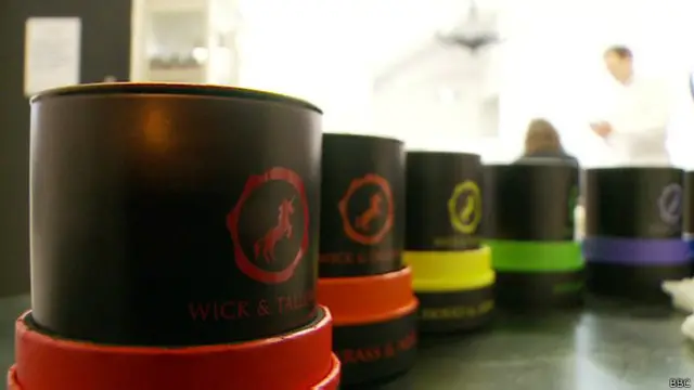 Velas de la marca Wick and Tallow