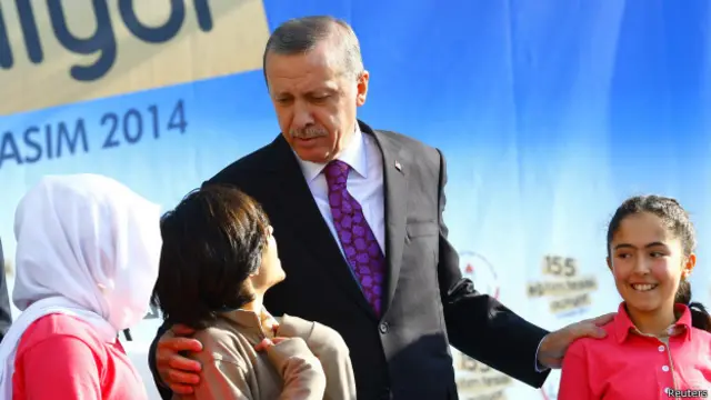 Эрдоган с детьми