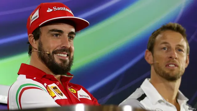 jenson button and fernando alonso