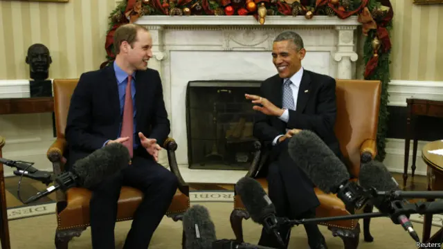 Pangeran William dan Presiden AS Obama pertama kali menggelar pembicaran di Gedung Putih