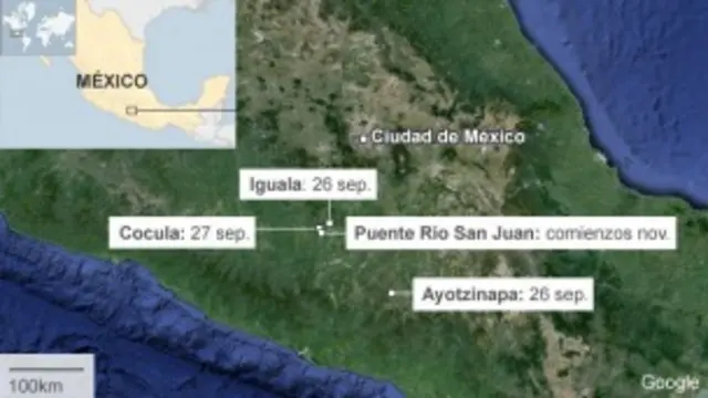 Los lugares donde ocurrieron los hechos según la Procuraduría.