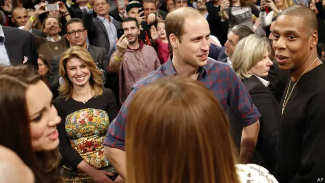 Duques de Cambridge, Beyonce y Jay Z
