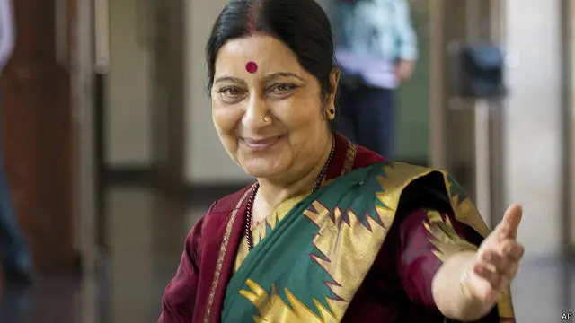 بھارت کی وزیر خارجہ سشما سوراج نے پیر کو کہا تھا کہ بھارت اقتصادی راہداری کے اس منصوبے کے سخت خلاف ہے 