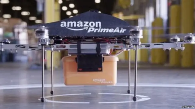 أمازون تقول إن مشروعها لتقديم خدمات باستخدام طائرات بدون طيار قد يستغرق خمس سنوات قبل إطلاقه