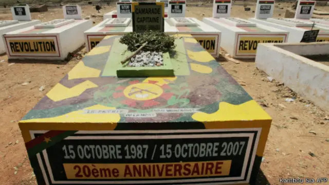 La tombe de Thomas Sankara en 2007