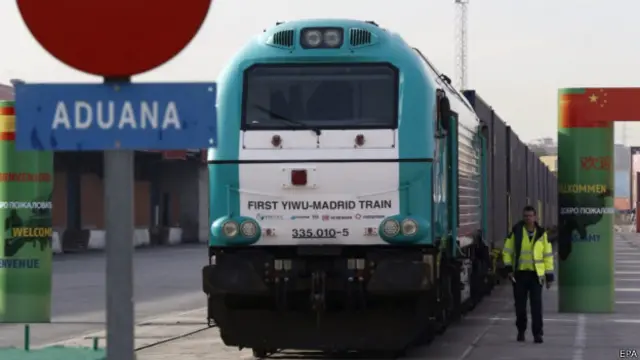 El tren regresará después de Navidad cargado de productos españoles.