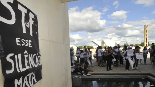 Protesto no STF em Brasília, em 2012 | Foto: José Cruz/ABr