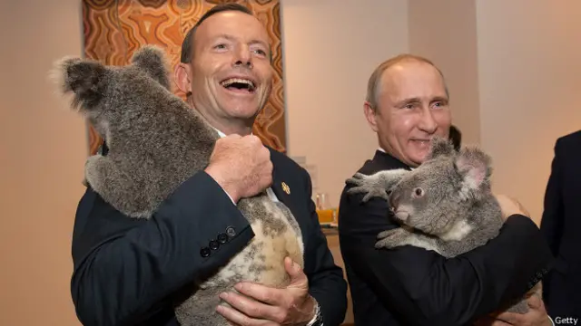 Тони Эбботт и Владимир Путин