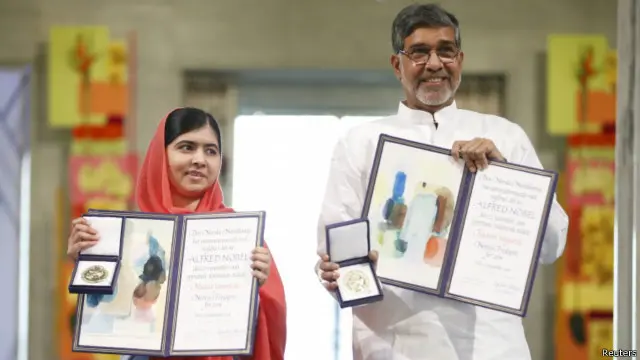 Malala Yousafzai and Kailash Satyarthi