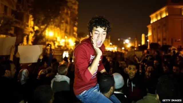 مظاهرة مناهضة للحكم ببراءة مبارك