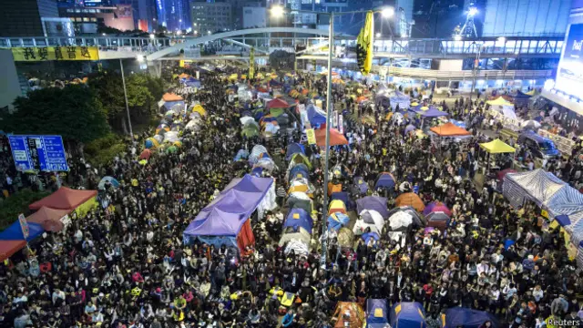 香港金鐘12月10日晚