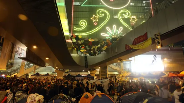 香港金鐘12月10日晚11日凌晨