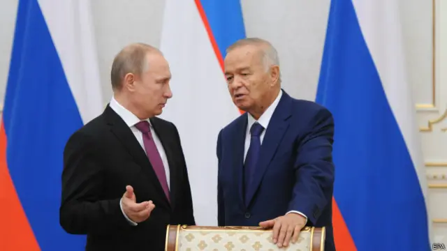 Путин и Каримов