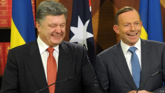 Это первый визит в Австралию президента Украины