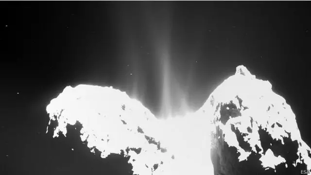 "Розетта" аналізувала потоки газу, який вириваються з комети