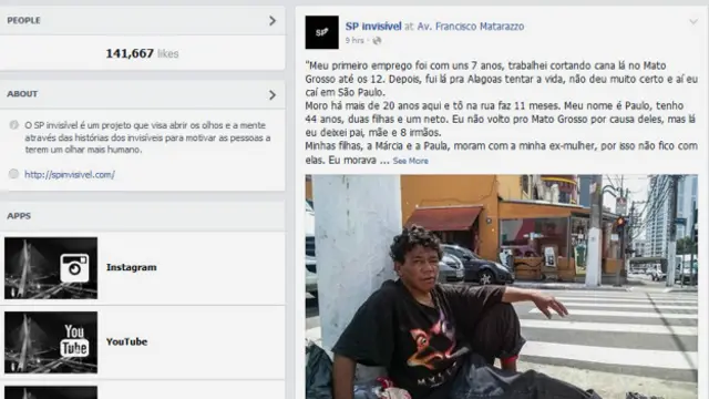 Sao Paulo Invisivel sayfası