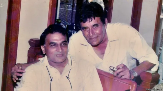 सुनील गावस्कर के साथ सलीम दुर्रानी