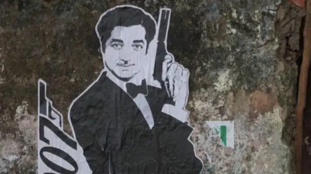 ان گرافیٹی میں برطانی فنکار بینسکی کی جھلک نظر آتی ہے