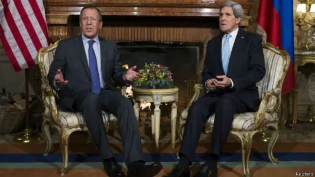 Сергей Лавров и Джон Керри