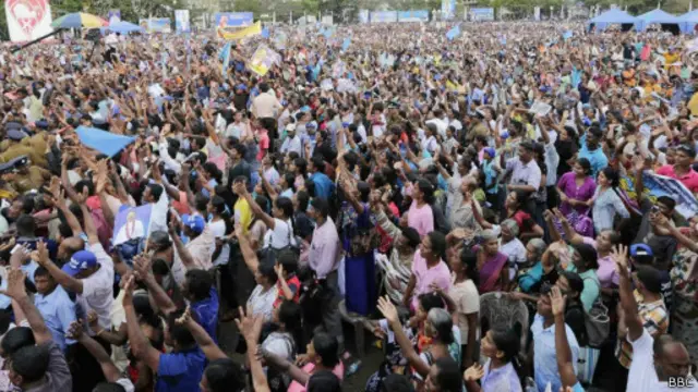 පසුගියදා අනුරාධපුර නගරයේ පැවති එක්සත් ජනතා නිදහස් සන්ධාන රැළිය