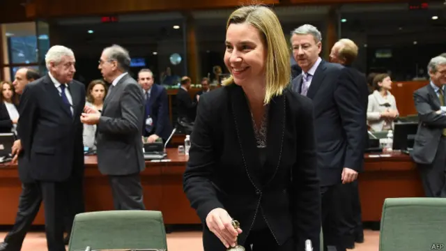 यूरोपीय संघ के विदेश मामलों की प्रमुख फ़ेडरीका मोगेरीने